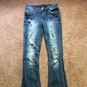 Hippie medium flare legged jeans